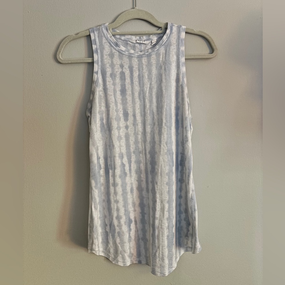 Athleta Blue and White Tank Top
